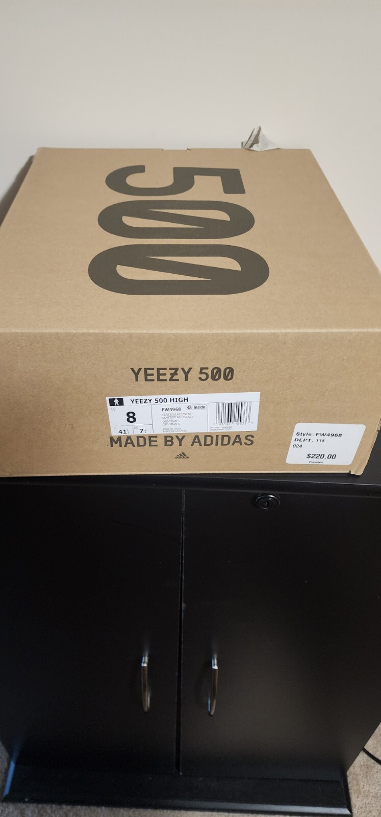 Rare Adidas Yeezy 500 High Slate 2019 Size 8 - Authentic Kanye image 5