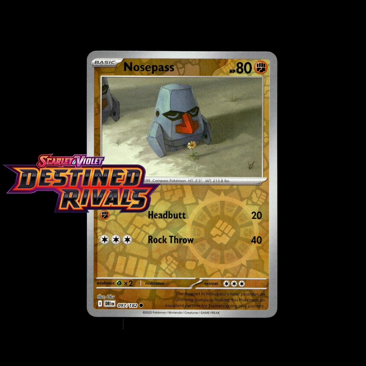 hydreigon pokemon cards Nosepass 25/110 - ex Holon Phantoms