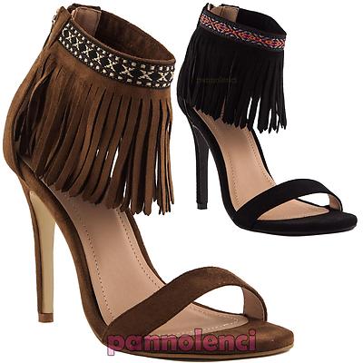 Sandali Donna Sandali Con Frange 2020 ELVIO ZANON Sandali Cammello Donna  YOOX