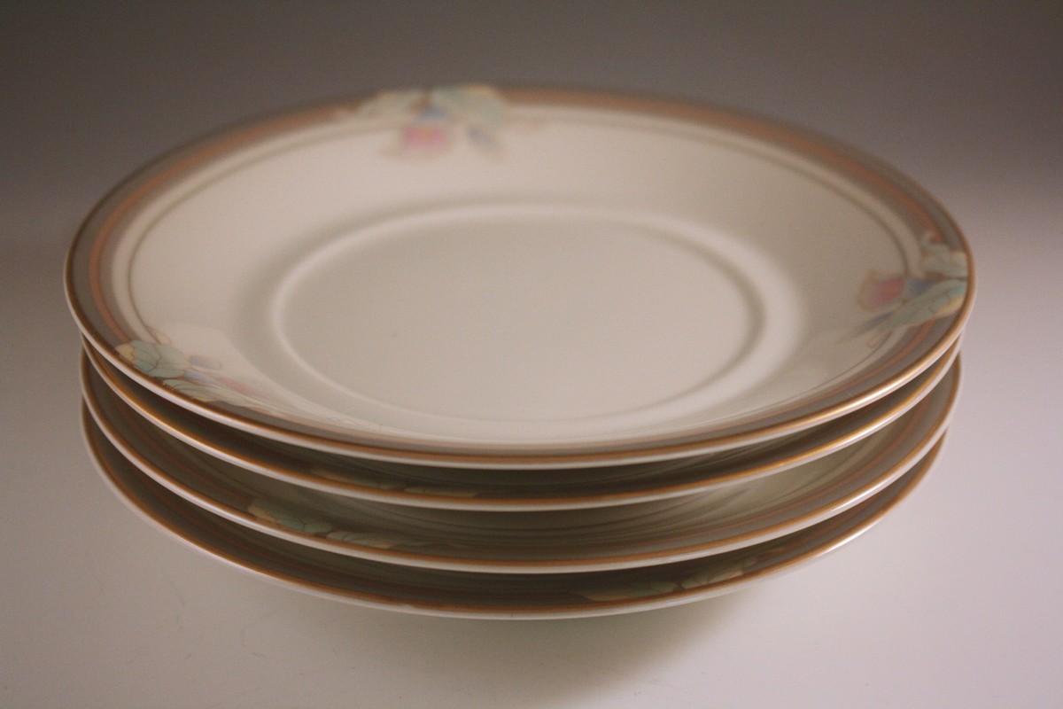 MIKASA JAPAN MARSHA SET OF 4 SAUCER CALA LILY MINT VINTAGE | eBay
