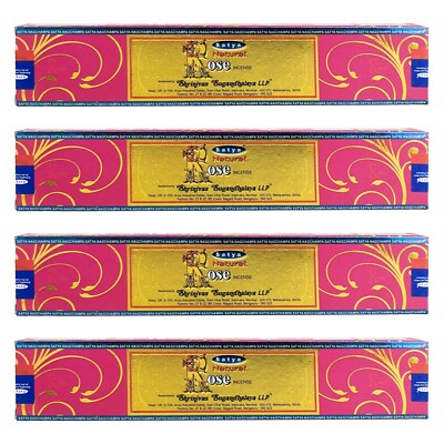 4-PACK Satya Incense Sticks, Hand Rolled In India, 29 Scents, BUY 2 GET 1 FREE