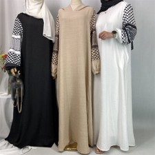 Dubai Women Muslim Long Robes Evening Kaftan Hooded Abaya Caftan Ramadan Gown