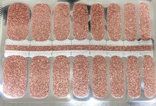 Color Nail Polish Strips, 16ct. Rose Gold Pink Read  DESCRIPTION BELOW