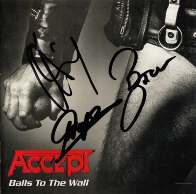 サイン入りCD accept アクセプト ACCEPT Balls to the Wall UDO DIRKSCHNEIDER Wolf Hoffmann Baltes
