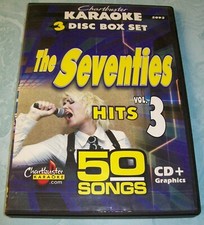 Chartbuster Karaoke: The Seventies Hits Vol 3 3-CD G Disc Set, 2007 VGC
