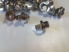 60 Zierstopfen Zierschrauben  Chrom Alufelgen Schaftdurchmesser 6,5mm BBS