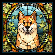 Shiba Inu Dog Large Refrigerator Magnet