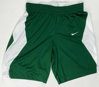 Nike Team Elite Stock Basketball Short Women's Medium Green White 802355-342 | eBay