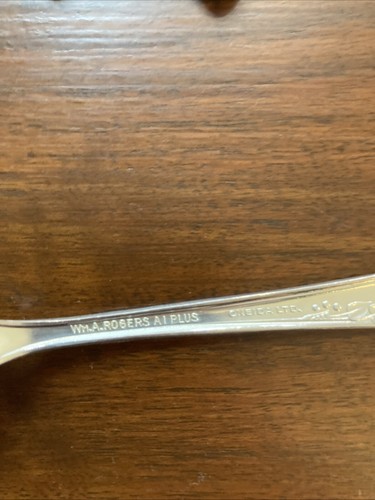 Wm A Rogers A1 Plus Oneida Ltd Set Of 8 Tea Spoons Meadowbrook Silverplate 6” - Picture 14 of 14