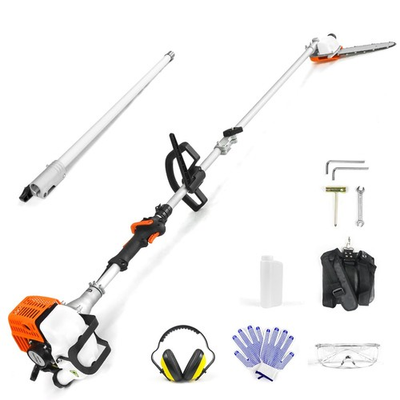 #ad Gas Powered Pole Saw Brush Cutter Gas Hedge Trimmer for Tree Weed Garden 26CC US $155.99