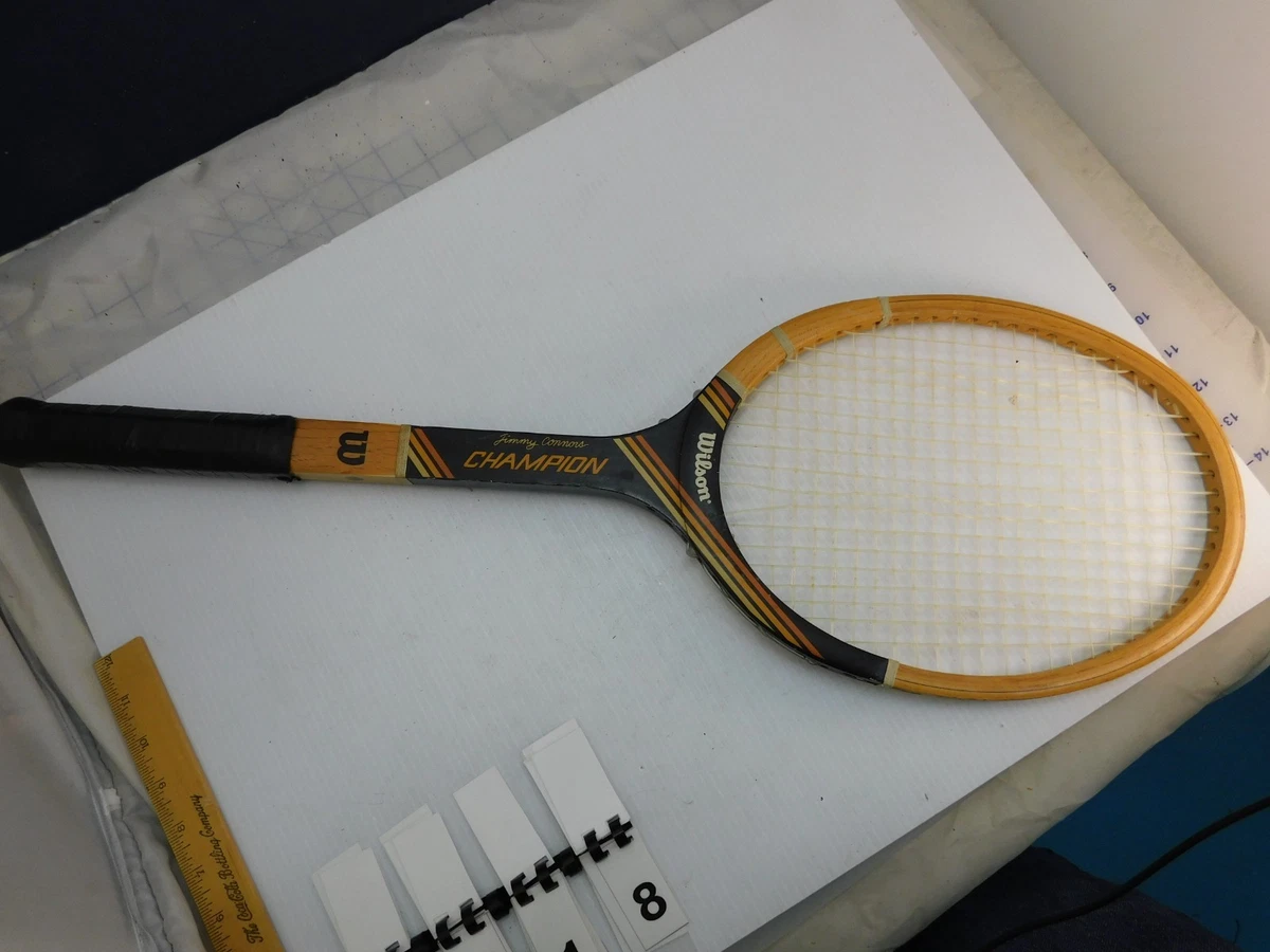 Vintage Wilson Jimmy Connors Tennis Racquet, Wood, | eBay
