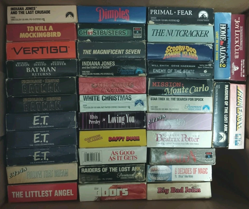 VHS Lot Over 175+ Movies Mixed ~ Action, Drama, Disney, Horror & VHS Tape Player - Image 3 of 4