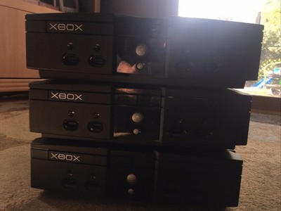 Original Microsoft XBOX Black Consoles Only.  Non-Functional