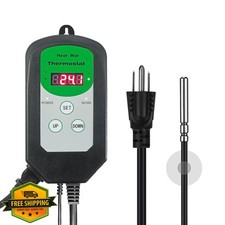 Digital Heat Mat Thermostat Controller 1000W Seed Reptile Brewing