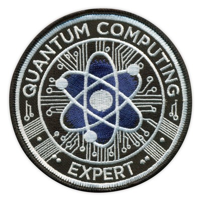 Quantum Computing Expert Patch/Abzeichen bestickt