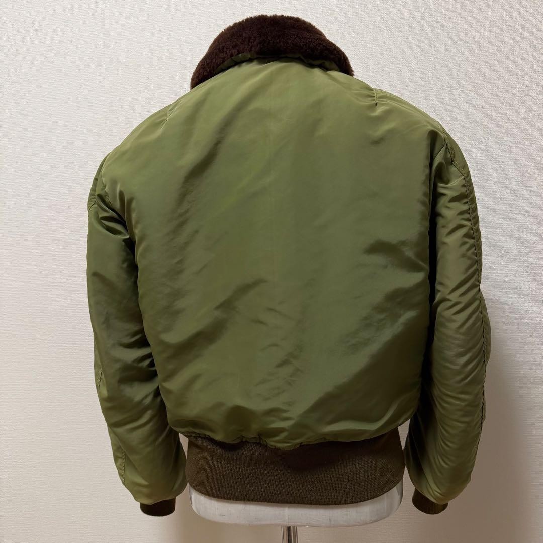Buzz Ricksons B-15B Flight Jacket Collar Boa Khak… - image 4