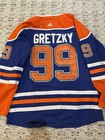 adidas Edmonton Oilers Wayne Gretzky #99 Captain Patch NHL Hockey Jersey M — photo 2