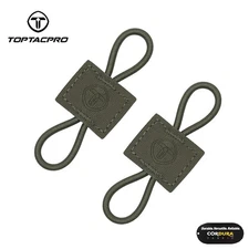 TOPTACPRO Tactical MOLLE Elastic Holder 2PCS Binding Retainer for Antenna Stick