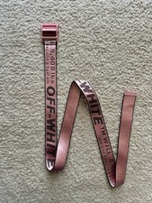 OFF-WHITE Industrial Belt Salmon Pink Vigil Abloh Made In Italy Long