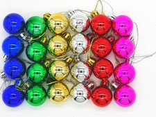 24 Pcs Christmas Balls Ornaments,Small Shatterproof Christmas Tree Ornaments,...
