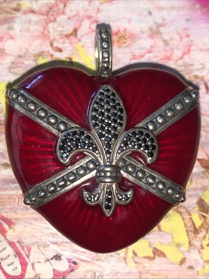 Thomas Sabo Large Fleur De Lys   Heart   Pendant Very Rare 