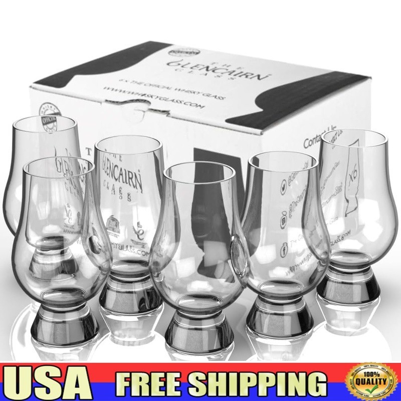 Official Whisky Glasses Set Lead Free Crystal Nosing Glasses Tasting 12 Pack New-image
