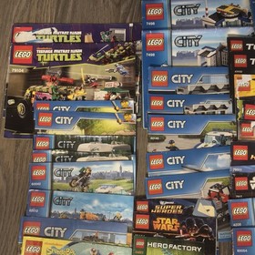 Lot of 50 LEGO Various Manuals Instructions Booklets Lego City Toy Story