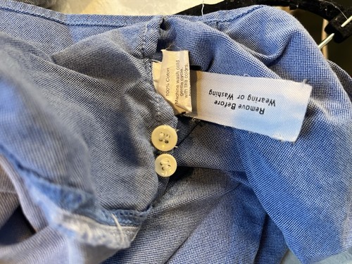 J. Crew Boys Blue Colorblock 100% Cotton Long Sleeve Button Up Shirt Size 8 - Picture 5 of 5