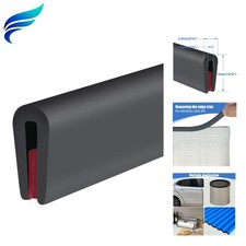 Rubber Edge Trim, Self-Adhesive Rubber Edge Trim, Edge Protector for Sheet Me...