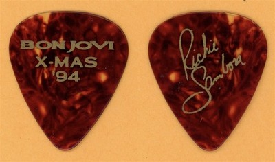 Bon Jovi Richie Sambora Vintage Tour Guitar Pick - 1994 X-MAS Show