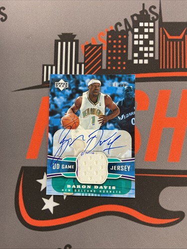 Baron Davis New Orleans Hornets 2004-05 Upper Deck Patch Auto /100