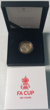 2022 Royal Mint Silver Proof 150 Years of the FA Cup £2 cased with COA & booklet