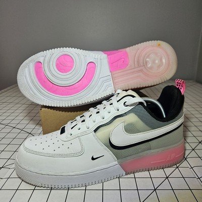 Nike Air Force 1 React White Black Pink Spell DV0808-100 Mens 10 Clean AF1 Retro