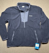 Columbia Sequoia Grove 1/2 Zip Fleece Pullover Men's Size XL Navy Blue NWT