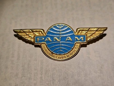 Vintage Pan Am Junior Clipper Pilot Wings Pin