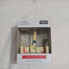 NIB Hallmark Disney Star Wars X-Wing Starfighter Christmas Holiday Ornament