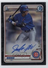 2020 Bowman Draft Chrome Picks Black Refractor /75 Jordan Nwogu Auto 0zw7