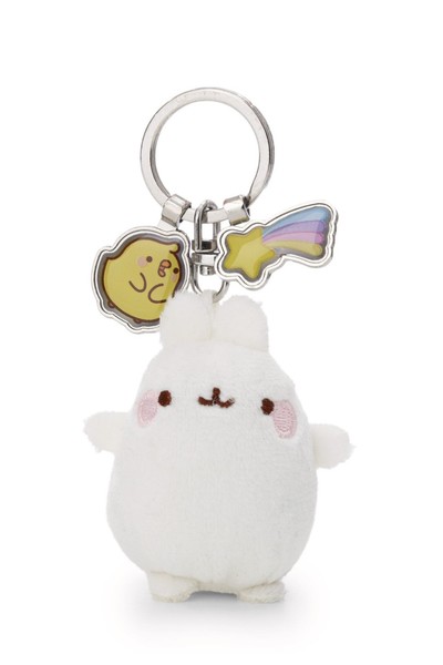 Nici SchlüSselanhäNger Molang 6Cm - Weiß - Treuer-PlüSchbegleiter FüR Rucksack O-image