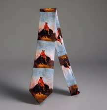 ROCKMOUNT RANCH WEAR Tie Western Limited Edition Rocky Mountain Man Charles Deas