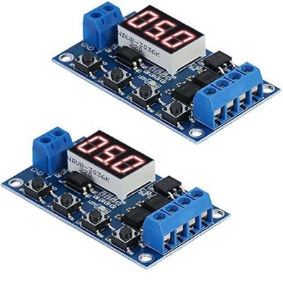 2 Stück DC 5V 12V 24V 36V Timer Modul Trigger Zyklus Verzögerung Zeitschaltuhr Blinkerelais