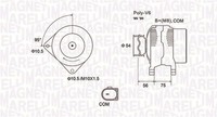 Lichtmaschine Generator Lima Magneti Marelli 063731904010 12V FüR BMW 3Er E90