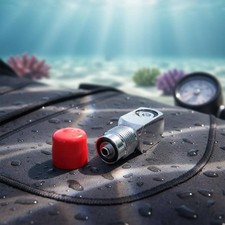 DIN to Yoke Adapter Long-Lasting Dive Gear Silver Finish