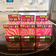 Schylling NeeDoh Nice Cube Candy Swirl, Pink/White, LOT OF 3
