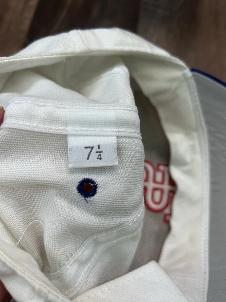  Gorra de béisbol 7 1/4 roja blanca y azul Foto 4 de 4