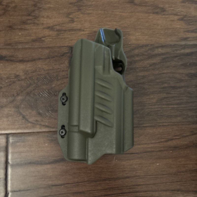 Staccato P 2011 Holster by TXC OVRT Right Hand OD Green Surefire X300U