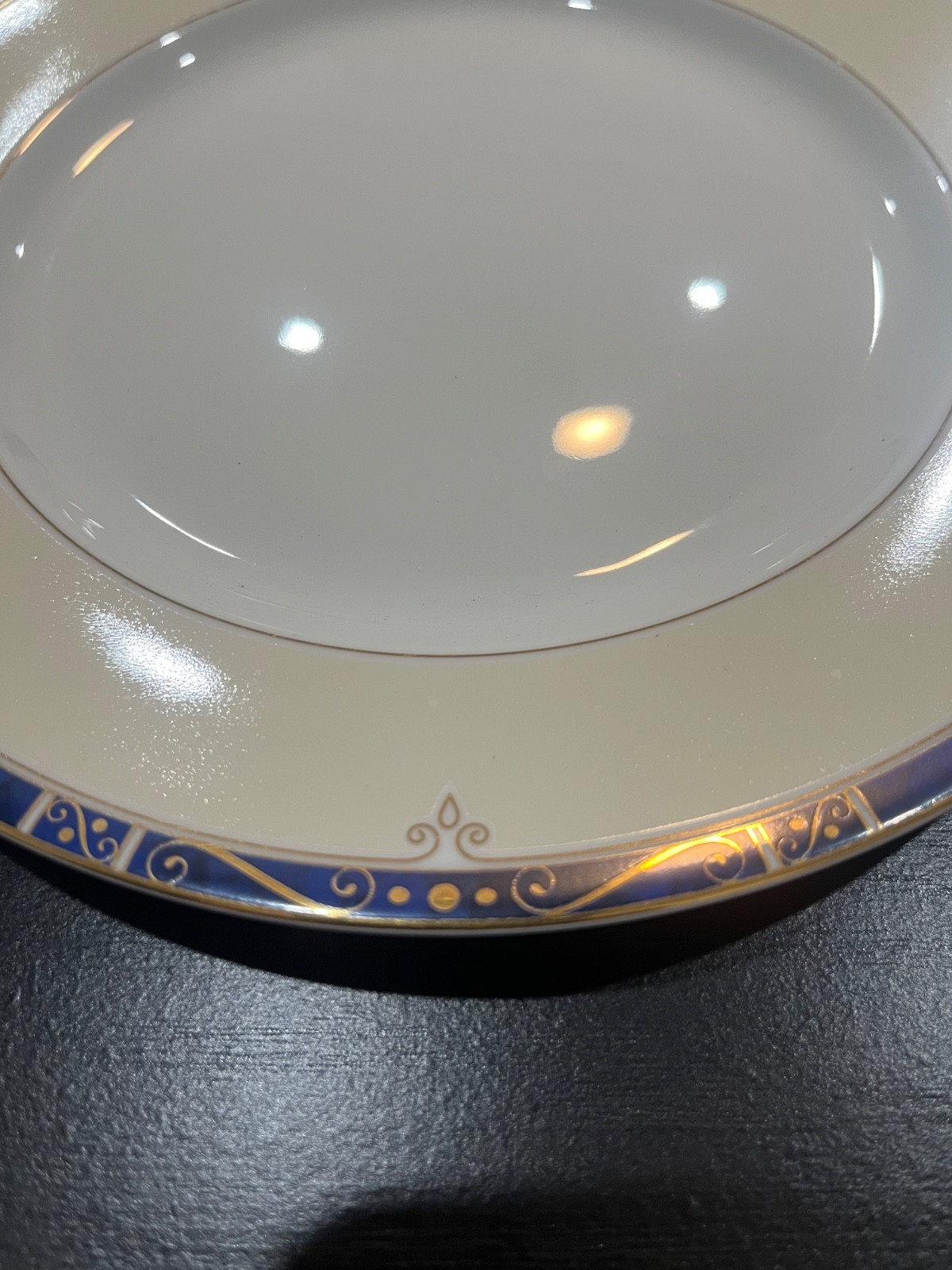 Philippe Deshoulieres Scala Blue plate. 8 1/2 inches