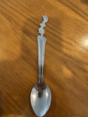 Vintage Nestle Quik Bunny Rabbit Stainless Steel Spoon 7.5'' Quick NesQuik 
