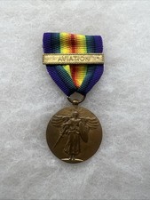 WW1 US Army Victory Medal With Aviation Bar Copy (CC651