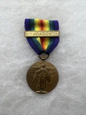 WW1 US Army Victory Medal With Aviation Bar Copy (CC651