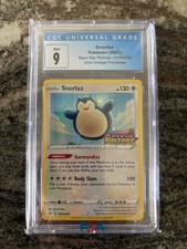 Snorlax SWSH068 CGC 9 Mint Vivid Voltage Prerelease Black Star Promo Pokemon 202 on eBay